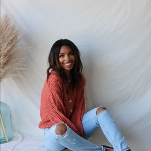 Agatha Cardigan - Burnt Orange